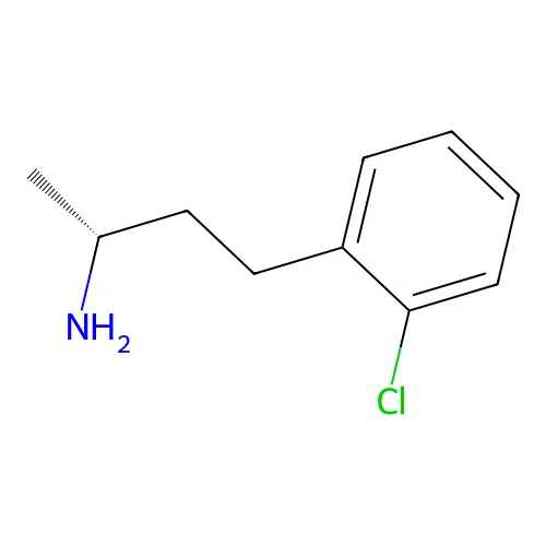 (2R)-4-(2-chlorophenyl)butan-2-amine structure