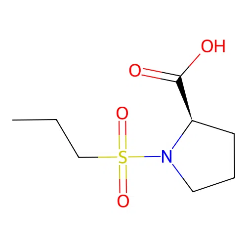 N-(Propylsulfonyl)-D-proline structure