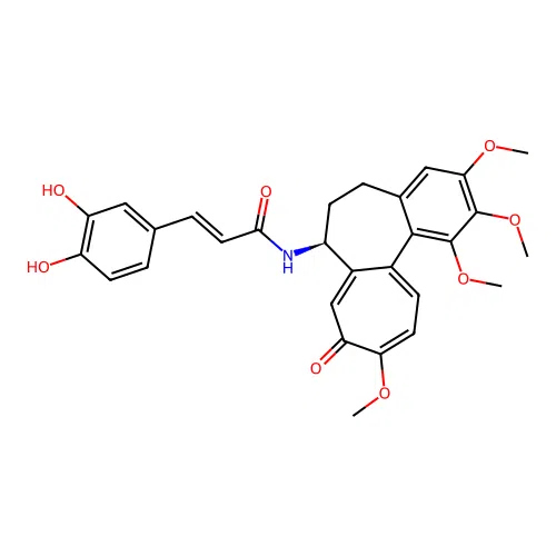 N-Caffeoyl-N-deacetylcolchicine structure