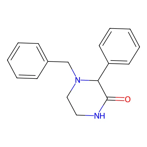 4-Benzyl-3-phenylpiperazin-2-one structure