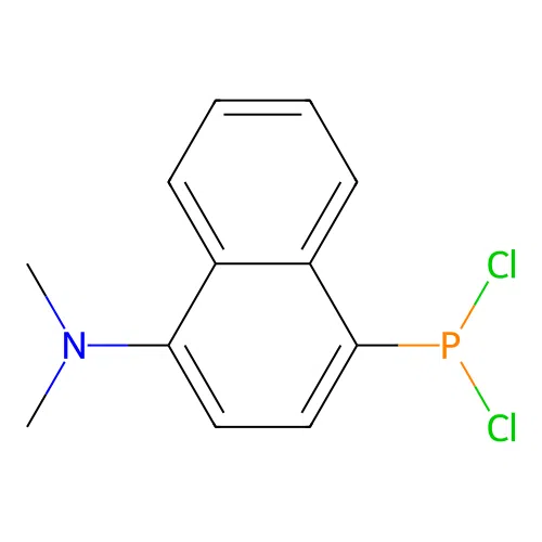 4-dichlorophosphanyl-N,N-dimethylnaphthalen-1-amine structure