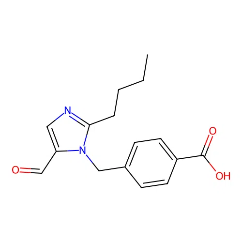 4-[(2-Butyl-5-formyl-1H-imidazol-1-yl)methyl]benzoic Acid structure