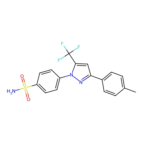 N-De(4-sulfonamidophenyl)-N'-(4-sulfonamidophenyl) Celecoxib structure