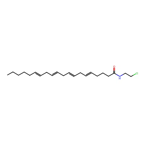 (5E,8E,11E,14E)-N-(2-Chloroethyl)icosa-5,8,11,14-tetraenamide structure
