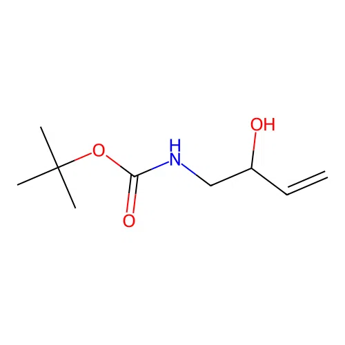 tert-butyl N-(2-hydroxybut-3-en-1-yl)carbamate structure