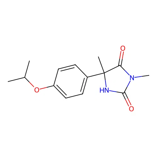 3,5-Dimethyl-5-[4-(propan-2-yloxy)phenyl]imidazolidine-2,4-dione structure