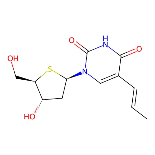 (E)-Propenyl-2'-deoxy-4'-thiouridine structure