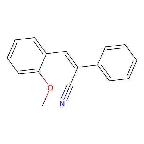 3-(2-Methoxyphenyl)-2-phenylprop-2-enenitrile structure