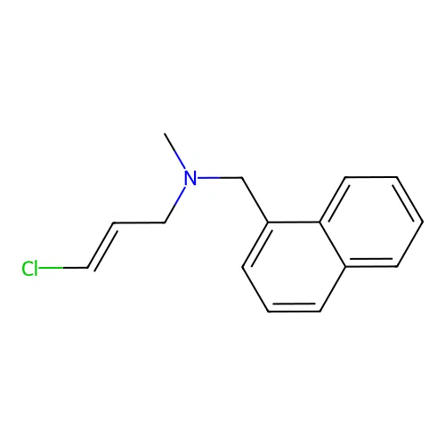 (E)-3-Chloro-N-methyl-N-(1-naphthylmethyl)-2-propen-1-amine structure