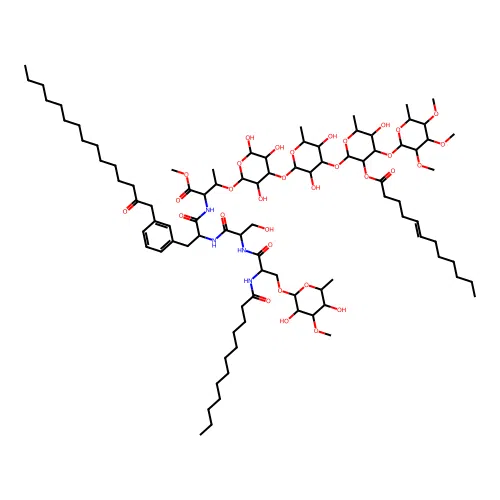 Gpl X1 glycopeptidolipid structure