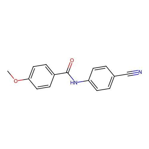 N-(4-cyanophenyl)-4-methoxybenzamide structure