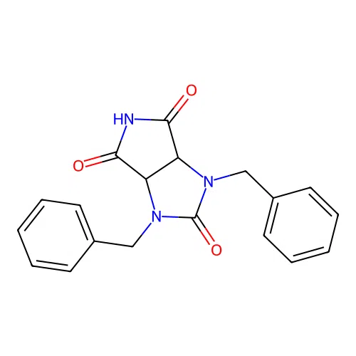 1,3-Dibenzyltetrahydropyrrolo[3,4-d]imidazole-2,4,6(5H)-trione structure