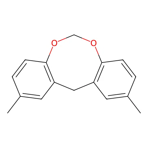 3,7-dimethyl-5H-benzo[d][1,3]benzodioxocine structure