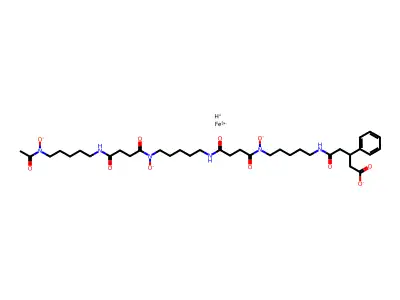 ferric-N-(3-phenylglutaryl)desferrioxamine B structure