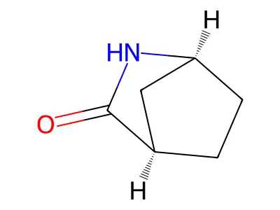 (1S,4R)-2-azabicyclo(2.2.1)heptan-3-one structure