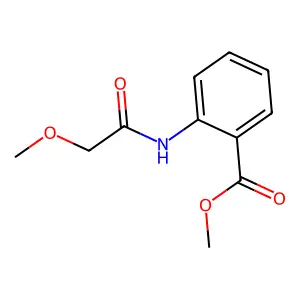 Methyl 2-(2-methoxyacetamido)benzoate structure