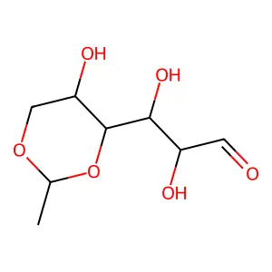 4,6-O-ethylidene-D-glucose structure