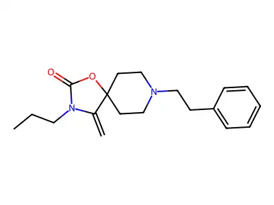 1-Oxa-3,8-diazaspiro(4.5)decan-2-one, 4-methylene-8-(2-phenylethyl)-3-propyl- structure