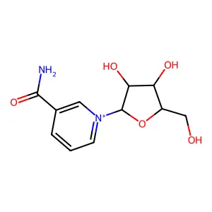 1-(|A-D-ribofuranosyl)-nicotinamide structure