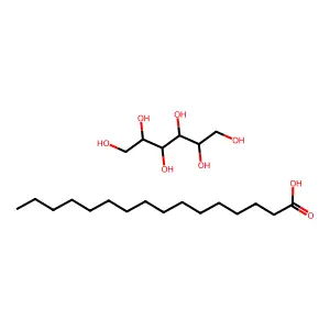 Hexadecanoic acid--hexitol (1/1) structure