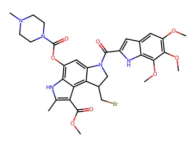 Pibrozelesin structure