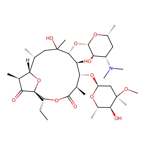(9S)-9-Deoxo-12-deoxy-9,12-epoxyerythromycin structure