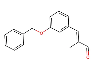 2-Methyl-3-(3-phenylmethoxyphenyl)prop-2-enal structure