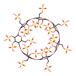 Cyclodextrin, hydrogen sulfate (9CI) structure