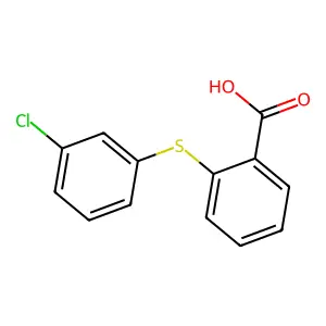 2-(3-Chlorophenylthio)benzoic acid structure