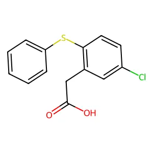 2-(5-Chloro-2-phenylsulfanylphenyl)acetic acid structure