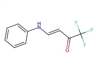 3-Oxo-1-(phenylamino)-4,4,4-trifluorobut-1-ene structure