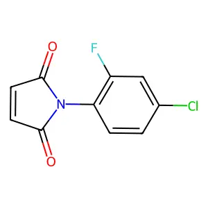 1-(4-chloro-2-fluorophenyl)-1H-pyrrole-2,5-dione structure