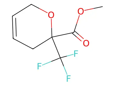 methyl 2-(trifluoromethyl)-3,6-dihydro-2H-pyran-2-carboxylate structure