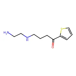 gamma-(2-Aminoethylamino)-2-butryothienone structure