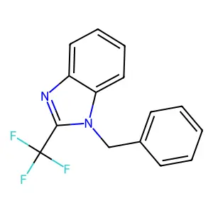 1-(Phenylmethyl)-2-(trifluoromethyl)-1H-benzimidazole structure