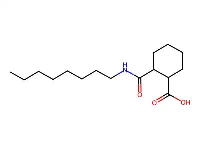 2-(Octylcarbamoyl)cyclohexane-1-carboxylic acid structure