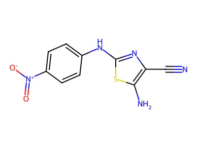 5-Amino-2-(4-nitroanilino)-1,3-thiazole-4-carbonitrile structure