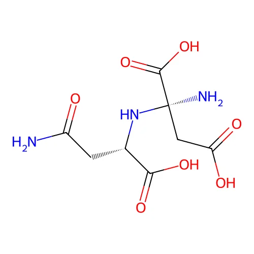N2-(L-(alpha-Aspartyl))-L-asparagine structure