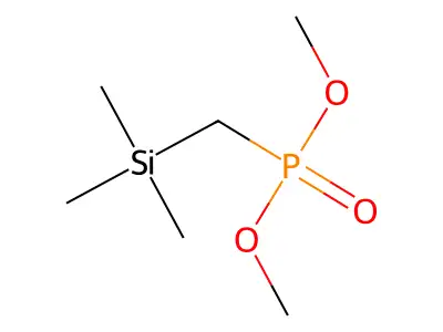 Dimethyl trimethylsilylmethylphosphonate structure