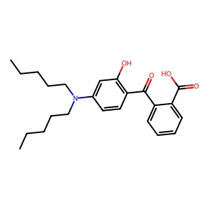 Benzoic acid, 2-[4-(dipentylamino)-2-hydroxybenzoyl]- structure