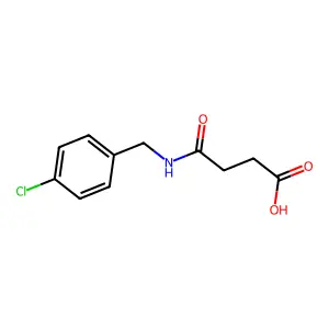4-[(4-Chlorobenzyl)amino]-4-oxobutanoic acid structure
