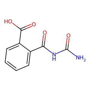 2-(((Aminocarbonyl)amino)carbonyl)benzoic acid structure