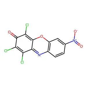 1,2,4-Trichloro-7-nitro-3H-phenoxazin-3-one structure