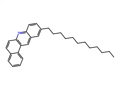 2-Dodecyl-5-azatetraphene structure