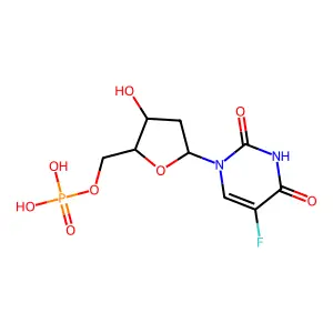 5-Fluorodeoxyuridine monophosphate structure