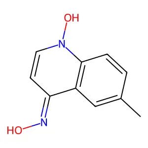 4-(Hydroxyamino)-6-methylquinoline 1-oxide structure