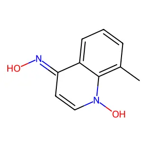 4-(Hydroxyamino)-8-methylquinoline 1-oxide structure