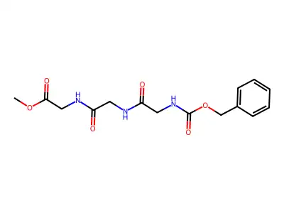 Methyl N-[(benzyloxy)carbonyl]glycylglycylglycinate structure
