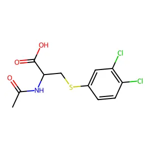 N-acetyl-S-(3,4-dichlorophenyl)cysteine structure