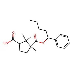 alpha-Phenylpentyl camphorate structure